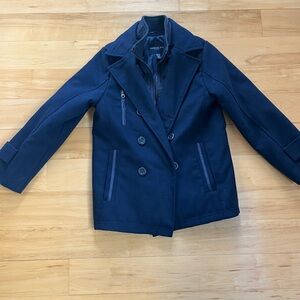 Navy kids Pea Coat Jacket